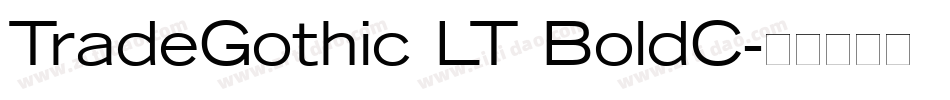 TradeGothic LT BoldC字体转换